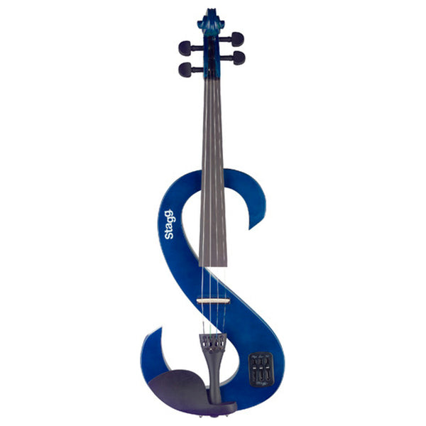 Stagg Electric Violin Transparent Blue