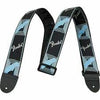 Fender 2" Monogrammed guitar strap Black/Light Grey/Blue