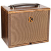 Kinsman KAA25 Acoustic Guitar Amp – Front View with Wood Finish