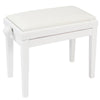 Kinsman Adjustable Piano Bench ~ White - Ev - Entz Music
