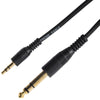 Kinsman Standard Soundcard Cable ~ 3.5mm Stereo/6.35mm Stereo ~ 10ft/3m - Ev - Entz Music