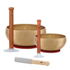 Meinl Cosmos Therapy Singing Bowl Set - Includes Suction Holders & Resonant Mallet (SB - C - 2150 - SH) - Ev - Entz Music