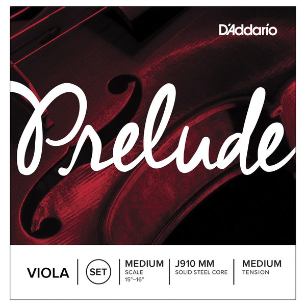D'Addario Prelude Viola Medium Scale, Medium Tension Set