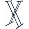 Quiklok T-20 Keyboard Stand – Full-Size, Double-Braced X-Frame for Keyboards (SKU: T20BK-BB)