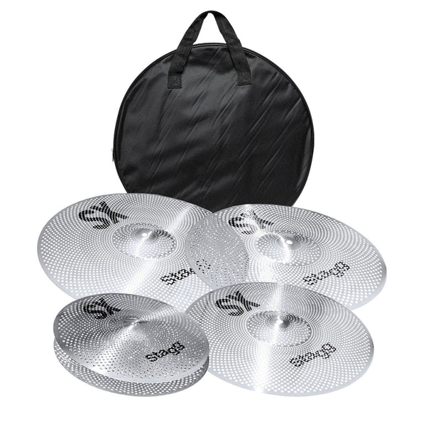 Stagg Silent Cymbal Set with Bag