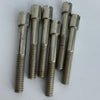 Vintage Slot Head Nickel Tension Rod 5 cm