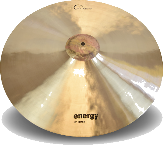 Energy Crash 19" cymbal - top view showing micro-lathed surface
