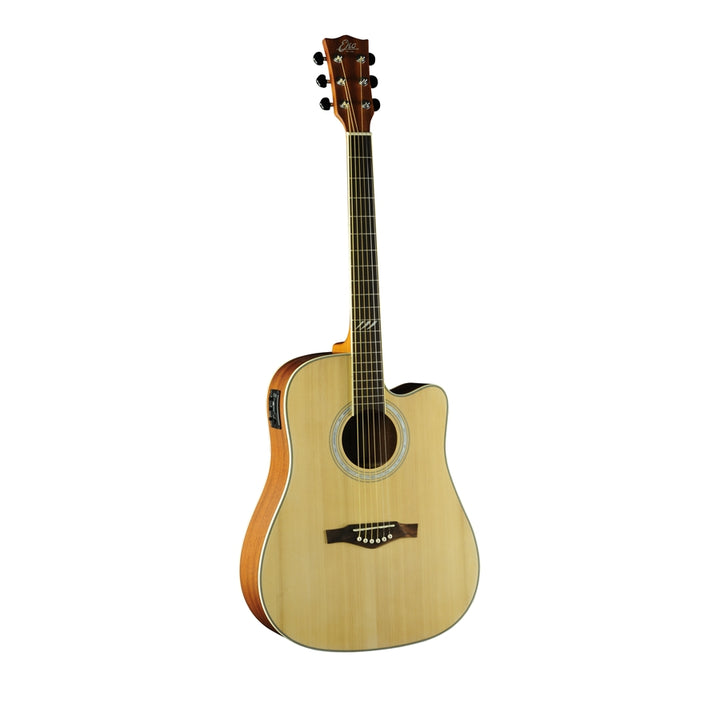Eko Guitars - TRI Dreadnought CW Eq Natural Acoustic Guitar with Preamp Front Full Guitar