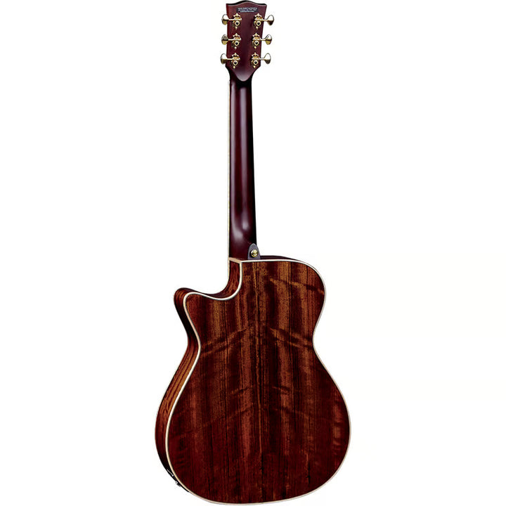 Rear View – Ovangkol Back and Satin Neck Finish

