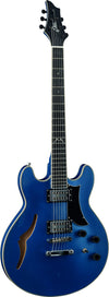 Eko MIA IV SA (Blues Blue) – Semi-Hollow HH w/ Coil-Split, Solid Maple Top