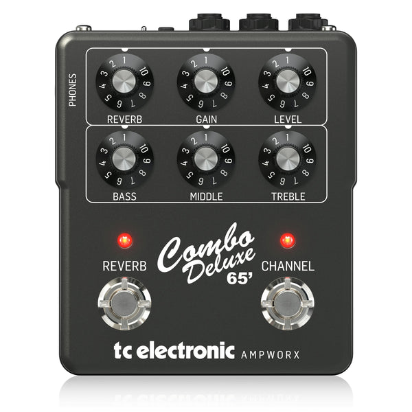 TC Electronic AmpWorx Combo Deluxe ’65 – 2-Channel Blackface Preamp w/ Spring Reverb, Cab IR & DI (9V)