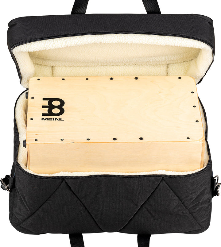 MEINL Deluxe Cajon Bag – Heavy-Duty, Fur-Lined with Pocket (MDLXCJB / MDLXCJB-L) (MDLXCJB) – Meinl percussion