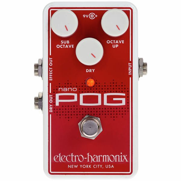 Electro-Harmonix Nano POG Octave Generator Pedal front view