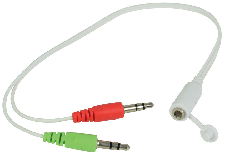 AV:Link Children's Headphones with in-line Microphone Headphone splitter