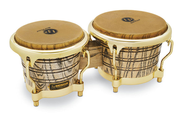 Latin Percussion LP Galaxy Giovanni Series Bongos, Natural/Gold - LP793X (LP815002)