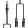 AV:Link 3.5mm Plug to 2 Sockets Splitter 1.2m (112.046UK)