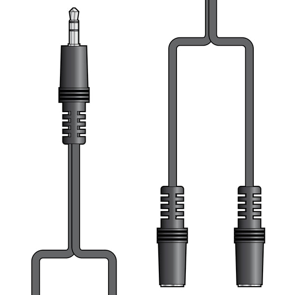 AV:Link 3.5mm Plug to 2 Sockets Splitter 1.2m (112.046UK)