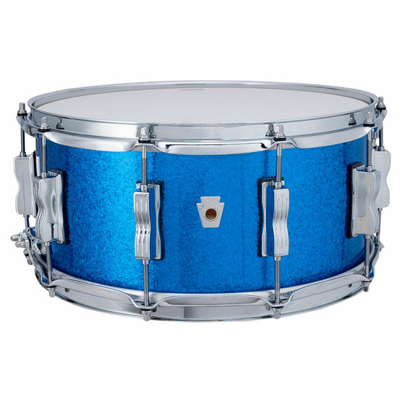 Ludwig NeuSonic 14x6.5" Snare Drum – Blue Super Sparkle Finish, Maple/Cherry Shell (SKU: LSN364XXS2)