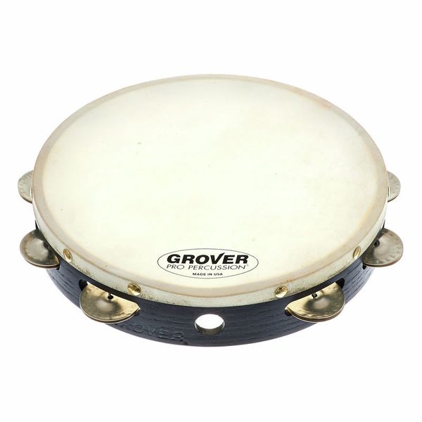 Grover 10" Single Row German Silver Tambourine