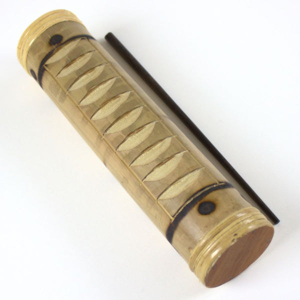 Juno Bamboo Guiro and Shaker – Fair Trade Hand Percussion Instrument