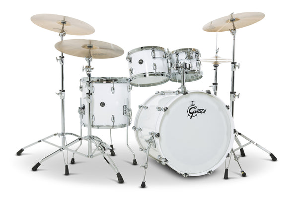 Gretsch Renown Maple Drum Kit - Piano White - 10 / 12 / 16 / 22 - Classic Tone and Modern Versatility