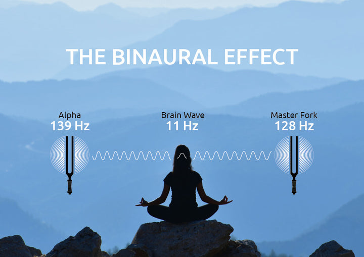 Tuning Fork 139 Hz activated for therapeutic sound healing session