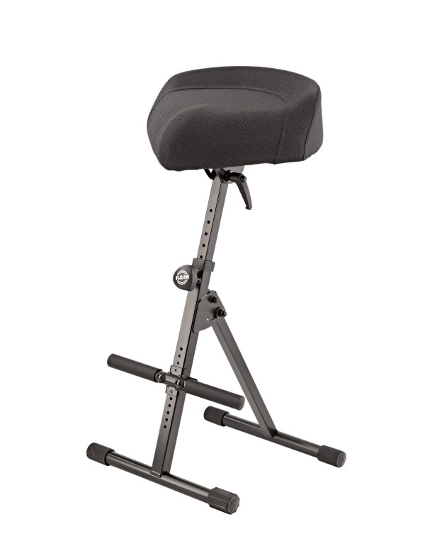 K&M Adjustable Musician Stool with Fabric Seat Cover – Ergonomic and Adjustable