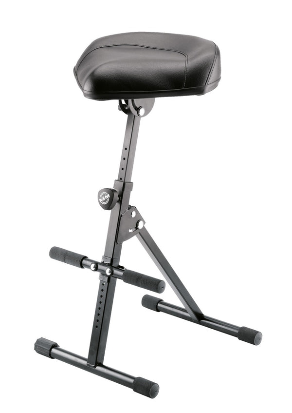 K&M Adjustable Musician Stool with Imitation Leather Seat – Ergonomic and Foldable