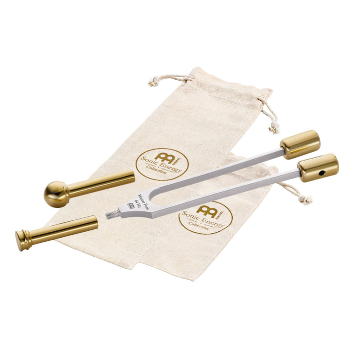 Meinl Sonic Energy Grounding Therapy Tuning Fork 64 Hz with ECO BRASSÂ® handle and cotton bags