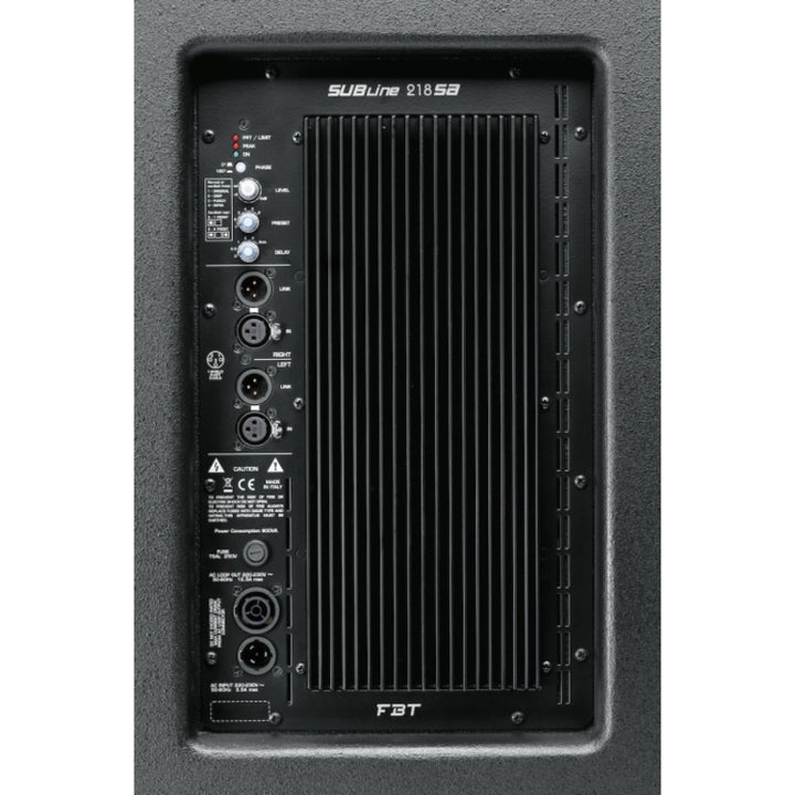 FBT SUBLINE 218SA Processed Bass reflex Active Subwoofer - 2x18" - 1200Wrms - product image 3