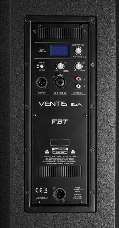 FBT VENTIS 115A 2-way Bass reflex Active speaker - 15"+ 1" - 700Wrms+200Wrms - product image 3