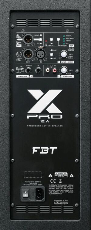 FBT X-PRO 12A Processed Active Speaker - 12" + 1" -1000Wrms- 80°Hx50°V -Plywood cab - product image 3