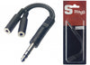 Stagg YC-0,1/1PS2JFH Stereo Jack to 2x Mini Jack Adaptor Cable – 10cm (16123)