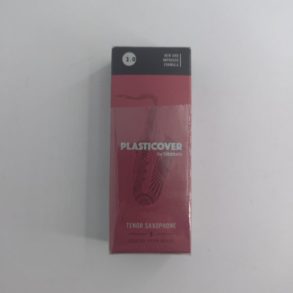 D'Addario Woodwinds Plasticover Tenor Sax 2.0 (Each) - Durable, Bright, and Weather-Resistant Reed