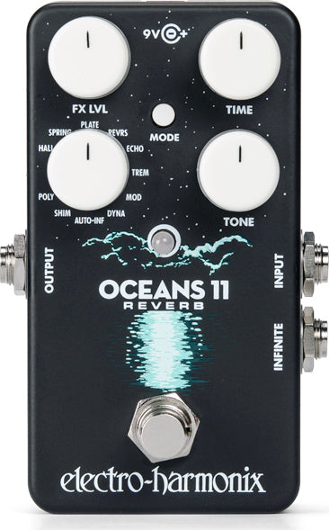 Electro-Harmonix Oceans 11 – Multi-Mode Compact Reverb Pedal with 11 Reverb Types (SKU: OCEANS11)