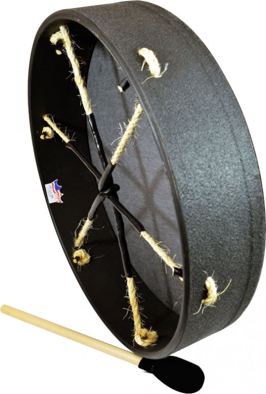 Black Earth finish Remo frame drum with Acousticon shell

