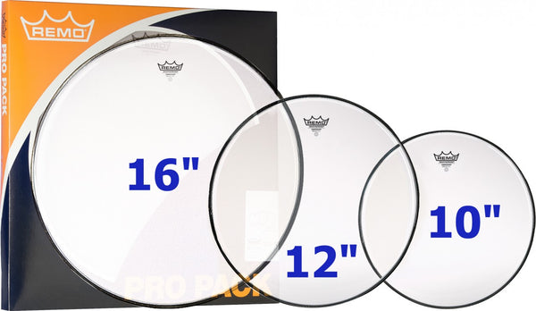 Remo Emperor Coated Tom Pack – 10", 12", 16" Drumheads (PP-1412-BE)