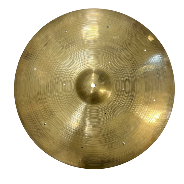 Pre-Owned - Super Zyn 24" Ride (Measured 23.5") – c.1951–1967 – 2900 g – Made in England – Rivet-Modified (4/10)