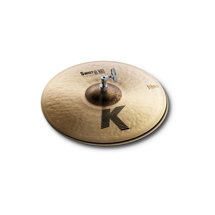 Zildjian K Sweet 15" HiHats with thin top and extra-heavy bottom
