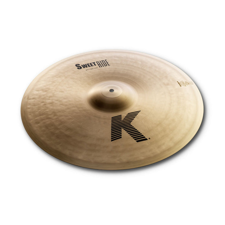 Close-up of Zildjian K Sweet cymbals showing traditional finish
