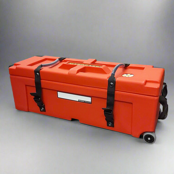 Hardcase Red 28" Hardware Case with Wheels - Durable 28-Inch Drum Hardware Case with Wheels