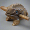 uno Hand-Crafted "Frog" Guiro – Acacia Wood Percussion Instrument with Scraper