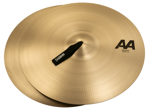 Sabian 20" AA Viennese Cymbal Pair Brilliant Finish - Bright and Versatile with Moderate Sustain