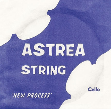 Astrea Cello String Set - 1/2 to 1/4 Size, Chrome Wound Steel Core