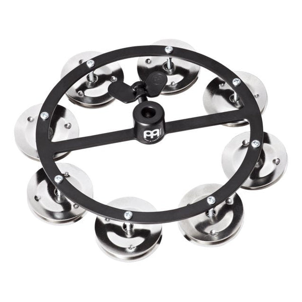 Meinl Headliner Series HiHat Tambourine, Single Row, Stainless Steel Jingles, Black