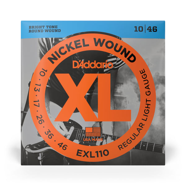 D'Addario 10-46 Regular Light, XL Nickel Electric Guitar Strings