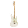 Front view of Crafter Charlote SM OW electric guitar in Olympic White

