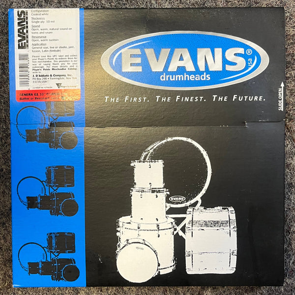 Evans B10G1 Genera G1 10" Coated Drumhead – 1-Ply NOS Vintage Stock
