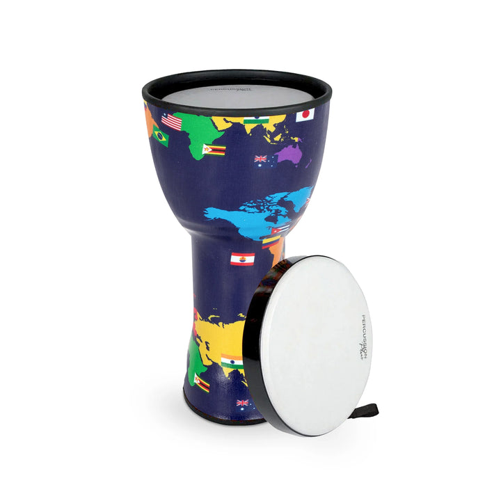 Percussion Plus Percussion Plus 10″ and 12″ nesting djembes set of 2 with bags - Without Slap graphics - image 2