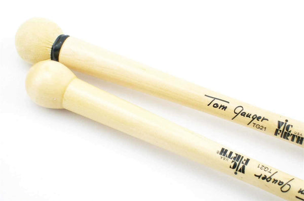 Vic Firth VF-TG21 Tom Gauger Concert Bass Drum Mallets – Soft Felt Heads